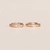 [14K gold] Cubic Round Earrings [Single]