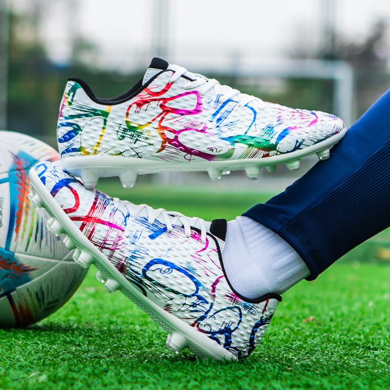 Children's Football Shoes TF Broken Nail Low Cut 2024 New Student Professional Training Shoes Football Shoes