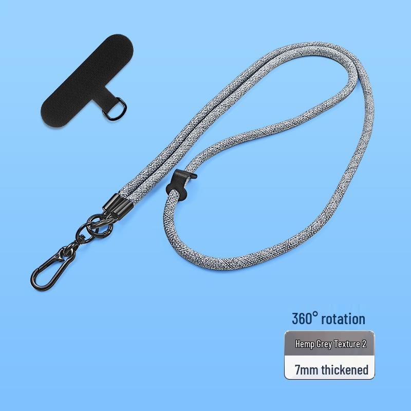 Ultra-Thin Transparent TPU Phone Case with Lanyard Clip and Anti-Lost Patch