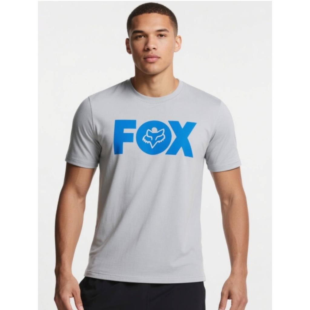 Trend Léto 2025 Fox Racing Jednoduché Logo High-end Luxusní Pánský a Dámský Top Y2k Krátký rukáv Kulatý výstřih Prodyšné Tričko