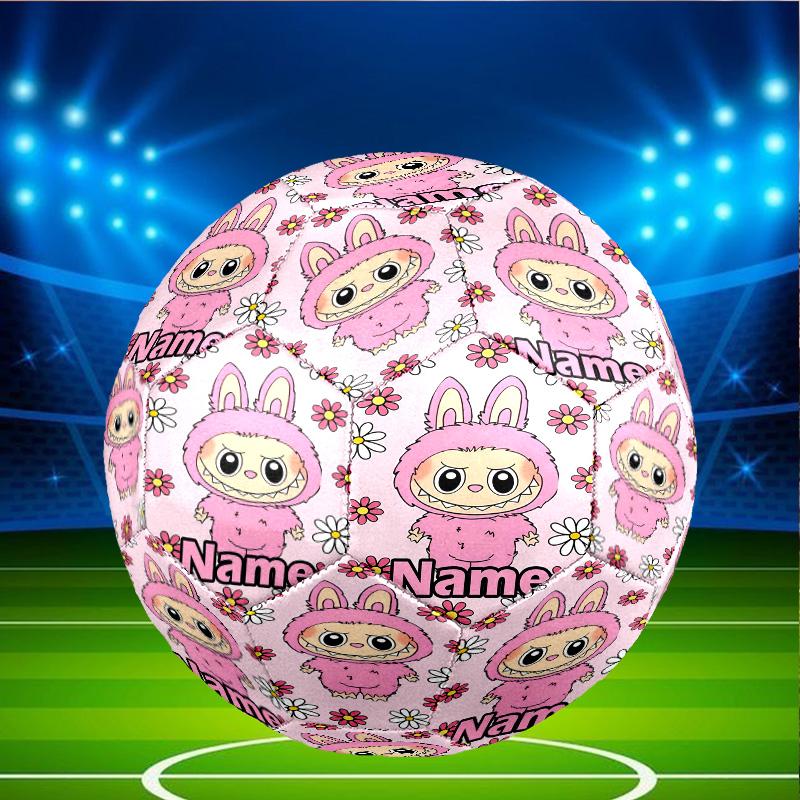 Custom Name Personalized Labubu Print Size 5 Soccer Ball Training & Match Football, for Team, Kicking, Gift for Football