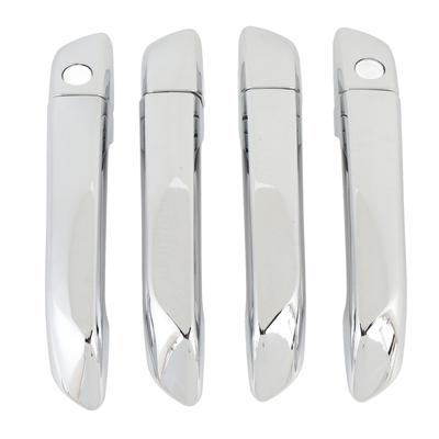 4 Sets Car Exterior Door Handle Cover Left Hand Drive Chrome Impact Proof Adhesive Installation