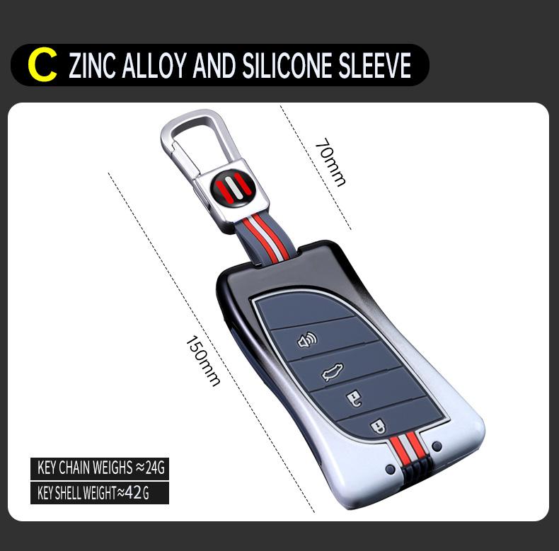 Car Key Case for Lexus Rx 300 330 350 400h Is 250 200 Lx 470 570 Gx 460 470 Ct 200h 2016 2017 2018 2019 IS ES GS RX LX GS GX NX