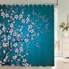 Tenda da Doccia Stile Cinese Fiore Uccello Tenda da Bagno Impermeabile Tessuto Stampato 3D Con Ganci Decorazione Tenda da Doccia