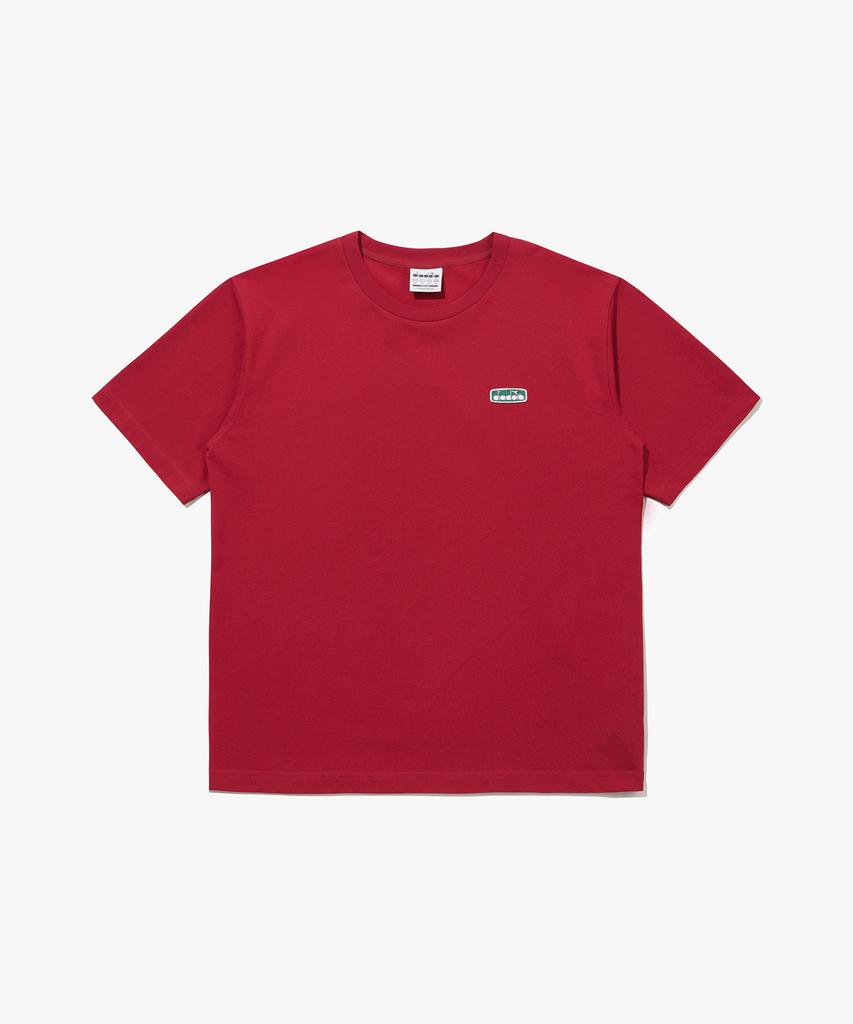 Diadora Comfy Wappen Basic Short Sleeve T-Shirt Red