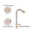 Stainless Steel 30°90°&U Bend High Pressure Washer Rod - 1/4" Quick Connect Cleaning Wand for AC Car Ventilation Duct Cleaning