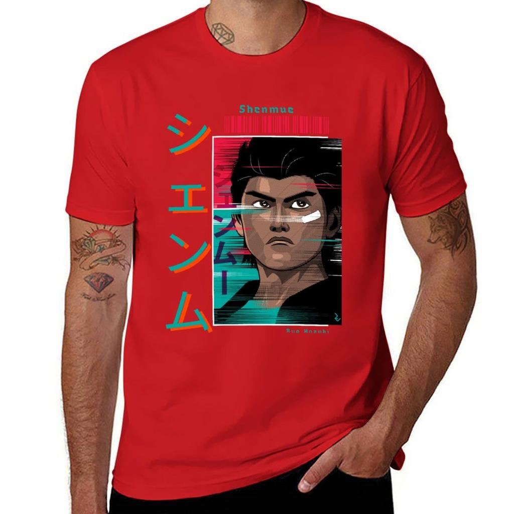 Ryo Hazuki - Shenmue T-Shirt Rohlinge Sommerkleidung Ästhetische Kleidung Herren Trainingsshirt