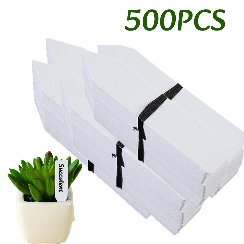 100-500pc Plant Sign Tags Markers Plants Pot Identification Labels Reusable Classification Marker Card Nursery Garden Stake Tags