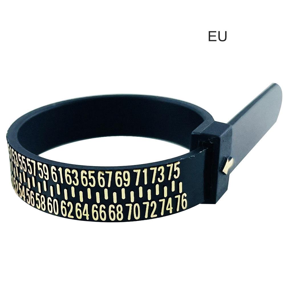 NIUPIKA Ring Sizer Measuring Tool Finger Sizer US UK EU Plastic Belt 1~13 AZ 41~76 Jewellery Measurement