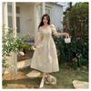 Square Neck Bubble Sleeve Floral Dress Children's Summer 2026 New Temperament Beautiful Gentle Waist Fairy Long Dress