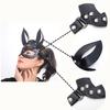 Half Face Cat Cosplay Mask Female Leather Mask Eye Cosplay Halloween Party PU Half Face Mask Adult Game Supplies Adult Game