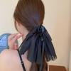 Big Large Satin Bow Ribbon Hair Clip Fashion Elegant Temperament Women Girls Ponytail Clip Ribbon Hair Clips Wedding Hair Accessories Gifts