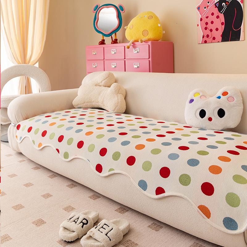 

New Sofa Cushion Dopamine Four Seasons Universal Special-Shaped One-Piece Leather Seat Cushion Non-Slip Sofa Cover Cloth Towel 70*70cm