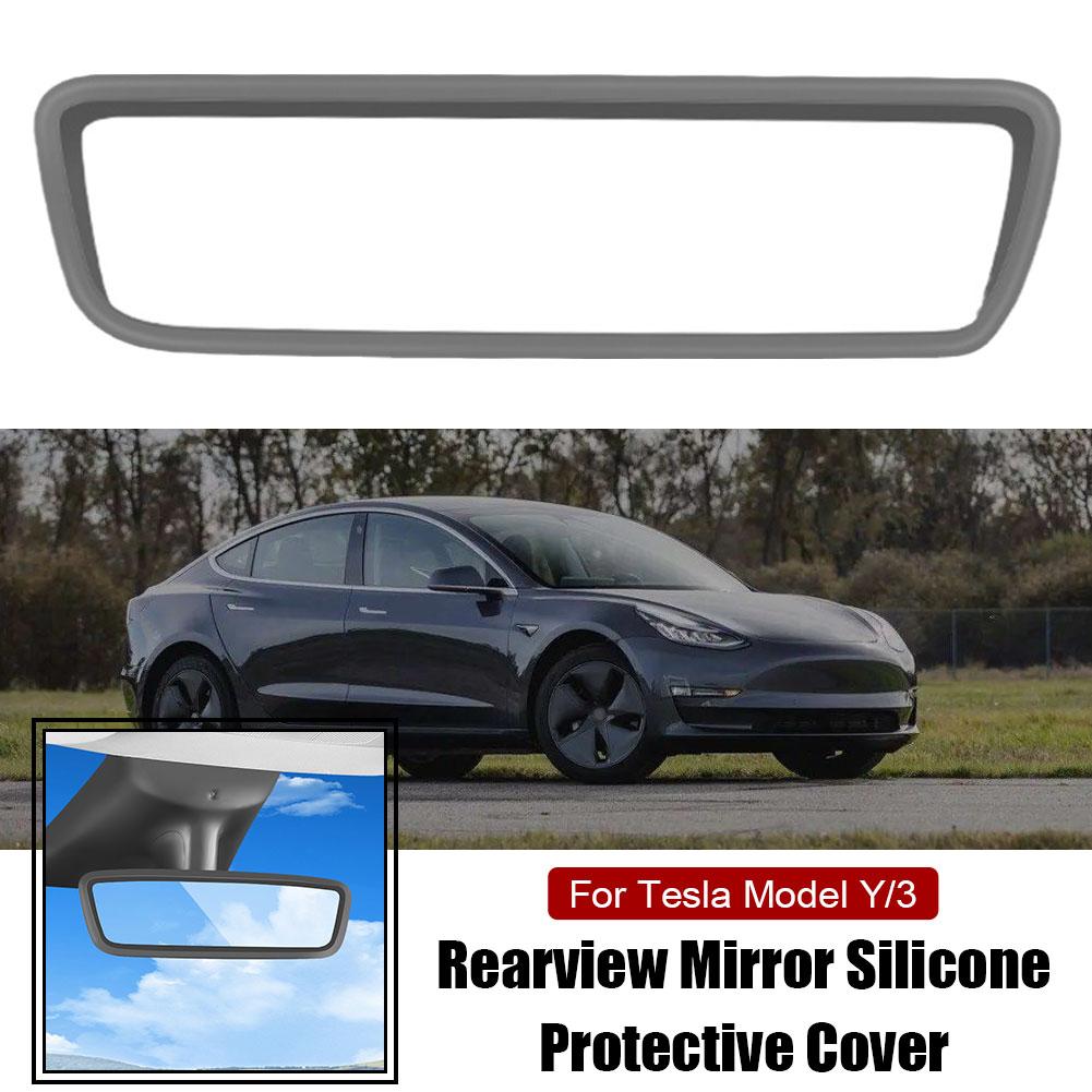 Rückspiegel Schutz Abdeckung Silikon Rand Rahmen Schützen Fall Bildschirm Zubehör 2023 2022 2021 2020