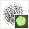 100 Stück 7x4mm A-Z Leuchtende Perlen Buchstabenperlen Acryl Abstandshalter Perlen Für Schmuckherstellung DIY Anhänger Armband
