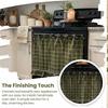 Creative Plaid Oven Skirt Handmade Stove Apron Curtain Cover Home Decoration Tie Decorative Skirt Kitchen Accessories