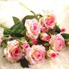 Kunstig Rose Blomster Klut Midtpunkt Håndverk Bryllupsfest Hjem Dekor