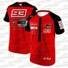 2026 Été Nouveau Francesco Bagnaia 63 Équipe de Course Hommes Sports d'Extérieur Assorti en Famille T-shirt à Manches Courtes 93 Édition Fan Top