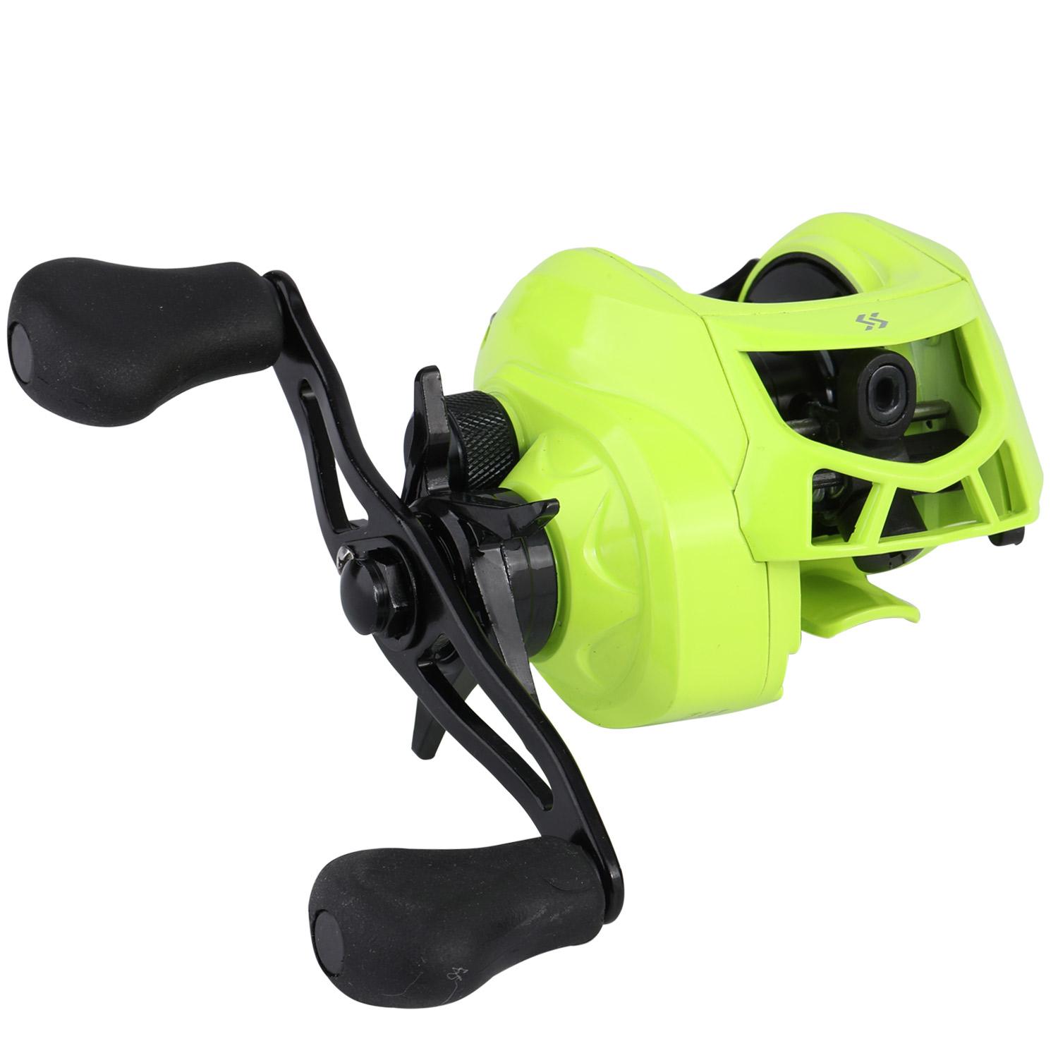 

SOUGAYILANG Спиннинговая рыболовная катушка передаточное число 7,1:1 17 + 1BB Легкая сверхгладкая катушка для морской рыбалки Макс. драге 10 кг Left зелёный