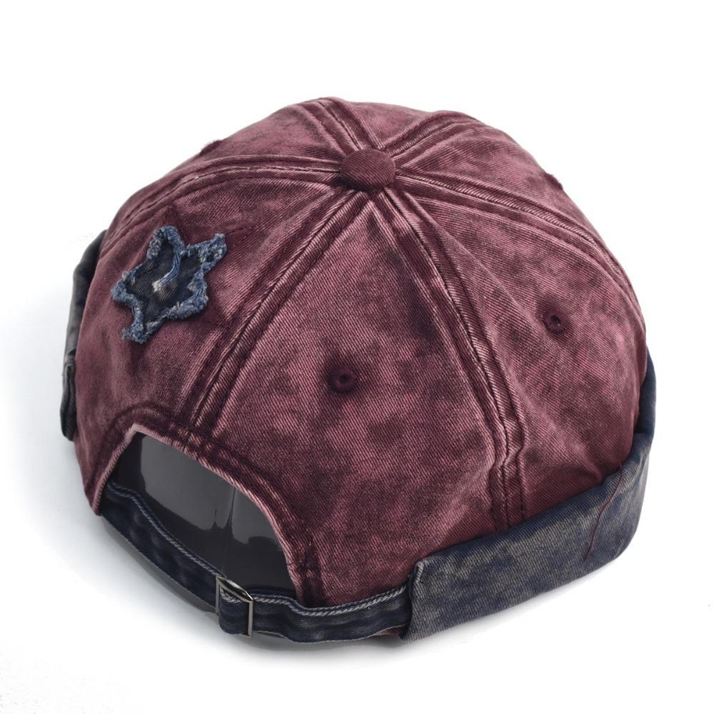 Adjustable Docker Cap Retro Hip Hop Hat Versatile Melon Hat  Unsiex