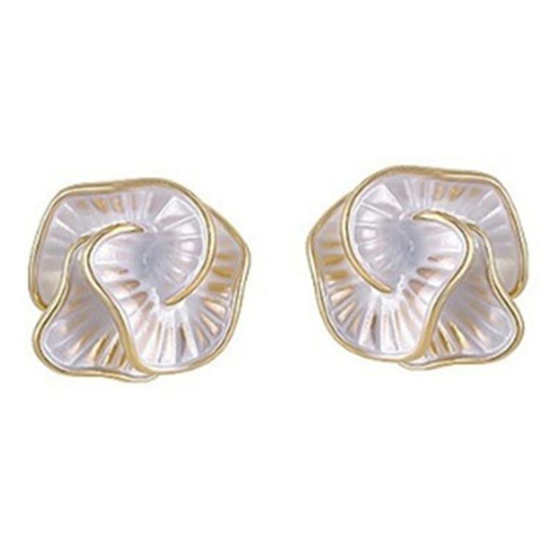 

Delicate Camellia Flower Shaped Earrings for Women Elegant Alloy Floral Ear Studs Lightweight Ear Accessory for Ladies 1