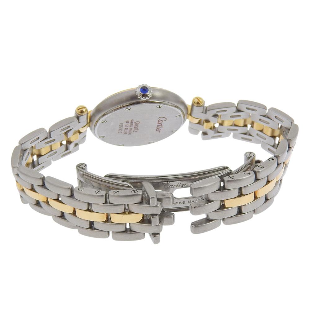 CARTIER PANTHERESM 1 Row Watches 84084242 cal.157 whiteDial Stainless Steel/YG Quartz Analog display Women Used