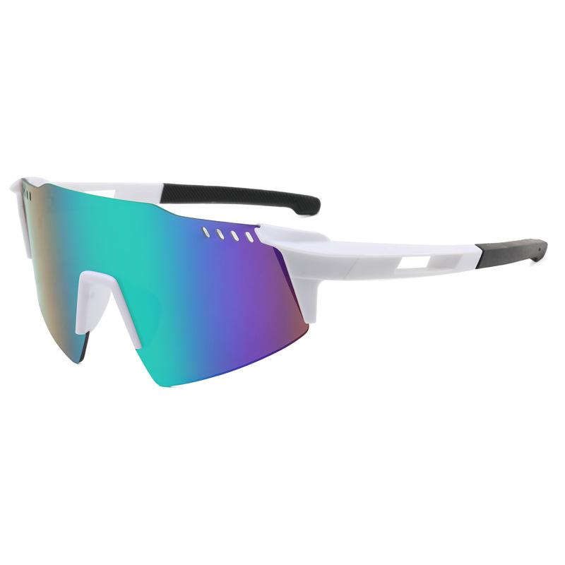 Cross Border New Bicycle Riding Glasses Ultra Light European American Outdoor Sports Sunglasses Frameless Running Colorful