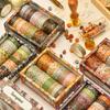 Songdao Floral Masking Tape Blooming Garden Washi Tape for DIY Crafts 12-Roll Set, Design, Women, Packaging, (Autumn Twilight)