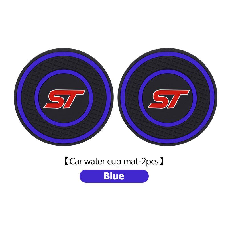 

2pcs Silicone Car Cup Holder Anti Slip Insert Coasters Pads For Ford ST Focus Fiesta Ranger Escort Falcon Flex S-MAX Kuga