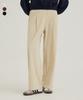 GROOVE RHYME Corduroy Jersey Full-Banding One-Pleat Wide Pants (Lrsfcyw775M)