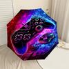 1PC Gamepad Neon Umbrella-8-Rib Reinforced, Automatic Open, Lightweight & Durable, Fashion Accessory for Outdoor, J0348
