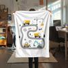 1Pc Cute Nordic Style Print Flannel Blanket, High quality Comfortable for All Seasons, Home Decor, Warmth and Comfort, Perfect for Christmas Gifts W24