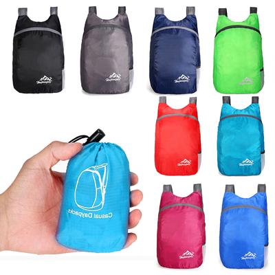 Folding Backpack Waterproof Polyester and Breathable Shoulder Strap Light Portable Travel Bag