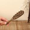 Green Sandalwood Meridian Scalp Massage Comb with Long Handle