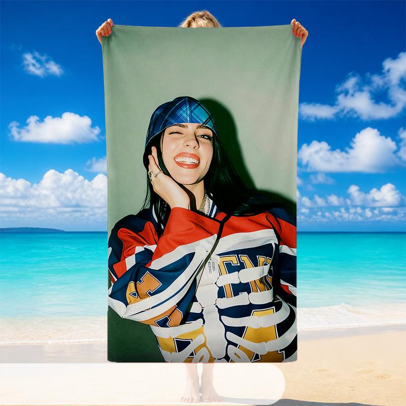Billie Eilish Beach Towel, Soft Large Absorbent Towel For Beach Swimming Pool Travel Vacation