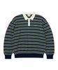 Striped Collar Knit Green