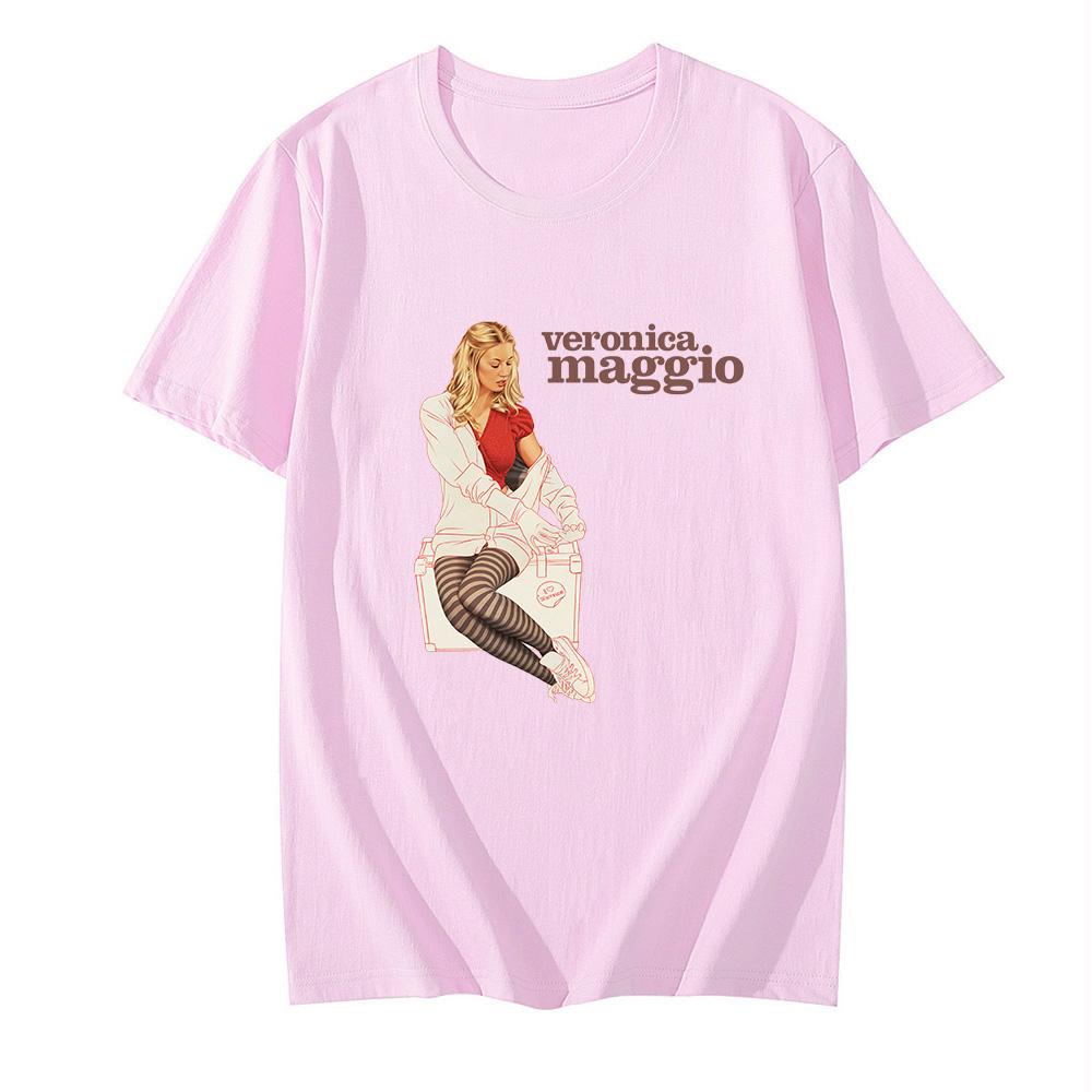 T-shirt Veronica Maggio Stampa Grafica Unisex Casual Divertente Comoda Girocollo 100% Cotone Camisetas T-shirt Anime T-shirt Band Top Estivi