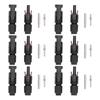 6 Set Solar Connector Male Female IP67 Waterproof PV Panel Cable Plug High Voltage 30A 1500V