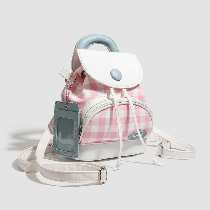 Bag Women 2025 New Korean Button Backpack Cute Cartoon Small School Bag Mini Fashion Versatile Backpack