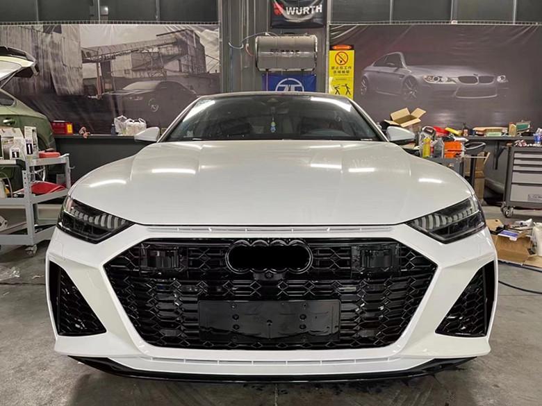 Compatible RS7 Body Kit for A7 A7L: Front/Rear Bumpers, Rear Lip, Tailpipes (Years 19-22)