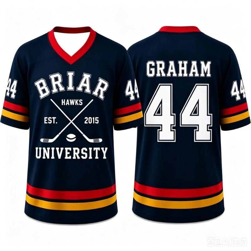 Movie Off Campus Briar University Jersey Graham 44 LOGAN 22 T-shirt Summer Men's Women Short Sleeve Shirt Breathable Cotton Top
