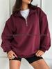 Vintage American Style Women’s Warm Lapel Zipper Hoodie for Autumn and Winter
