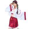 Clearstone Halloween Cosplay Costume - Women's Haori Shrine Maiden Costume (Red)