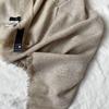 Used Takashimaya 100% Cashmere Stole, Made in Japan, Planned and Developed Product, Beige Brown