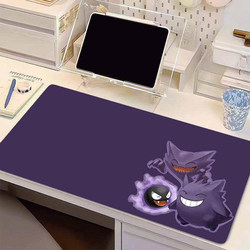 Gaming Mouse Pad P-Pokemon Gengar PC Computer Gamer Desk Mouse Mat For CS GO Lock edge thickened Office Laptop Rubber Mousepad