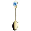 Takakuwa Metal Corte Rose Blue Coffee Spoon, Gold, 003976