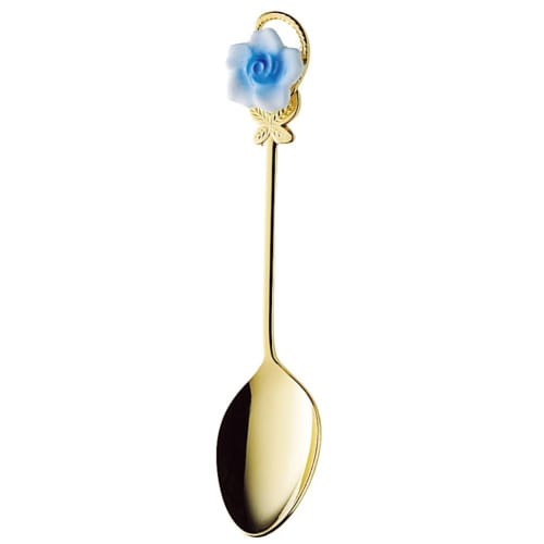Takakuwa Metal Corte Rose Blue Coffee Spoon, Gold, 003976