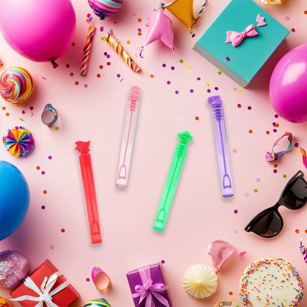 10/20pcs Pirate Themed Colorful Bubble Tubes Buubble Wand Empty Tube for Kids Birthday Party Favors Pinata Filler Toys Gifts