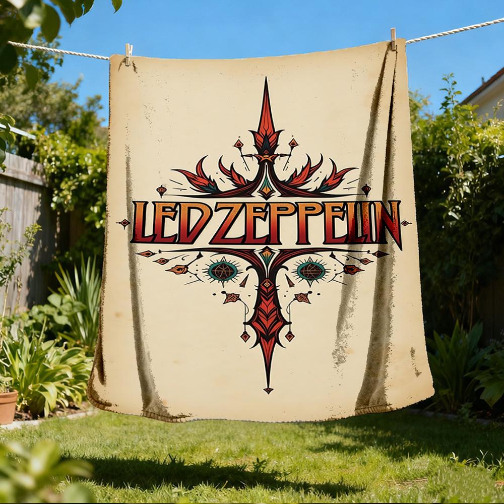 

1 шт. Фланелевое одеяло Led Zeppelin для улицы, подарок для мальчиков, девочек, взрослых, семьи, друзей 80x120cm