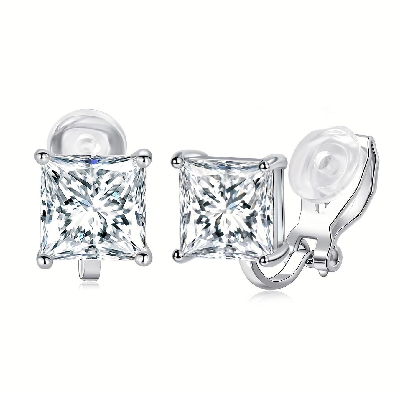 

Ear-free ear clips, painless zircon earrings, women s fashion versatile jewelry